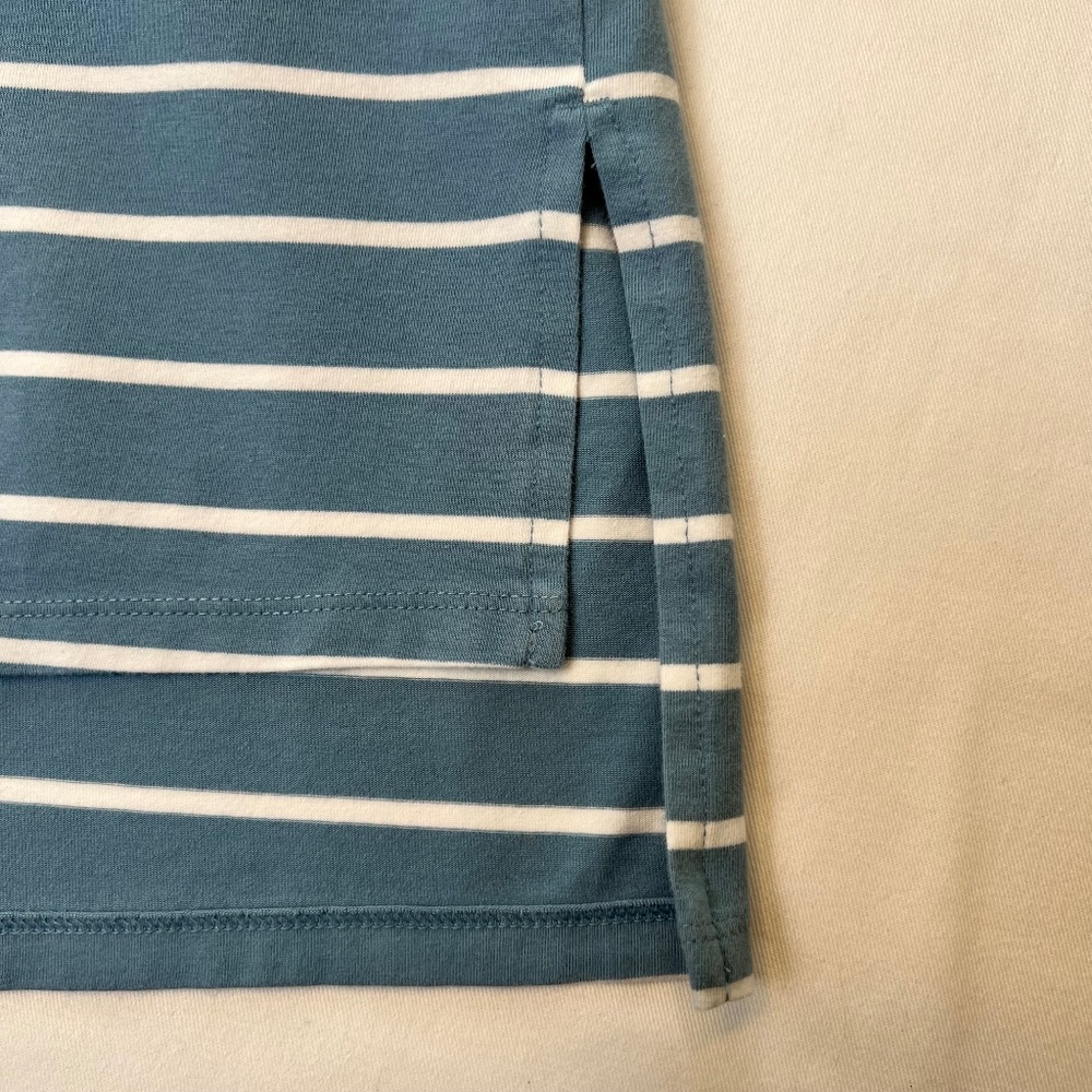 Terra & Sky Relaxed Fit Cotton Blend Striped Midi Dress - Picture 9 of 10